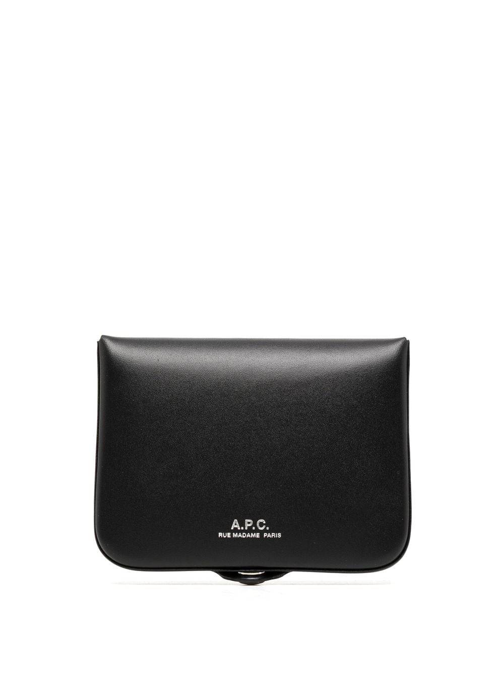 A.P.C. snap-fastening leather wallet - Black von A.P.C.
