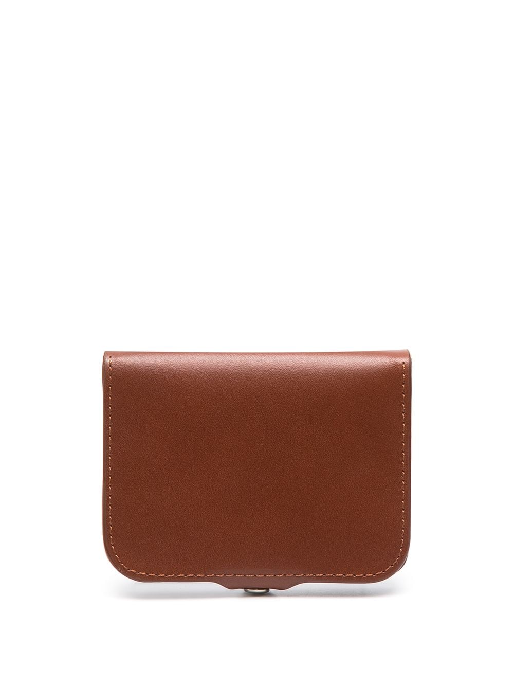A.P.C. snap-fastening leather wallet - Brown von A.P.C.
