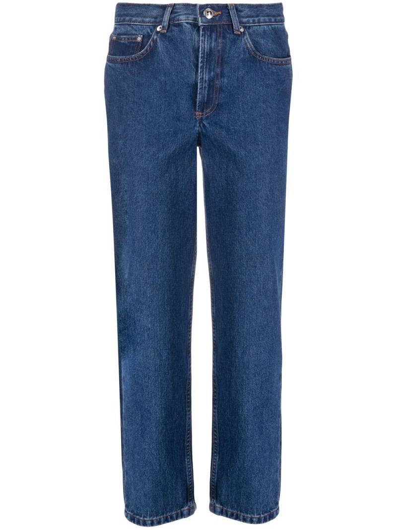 A.P.C. straight-leg cropped jeans - Blue von A.P.C.