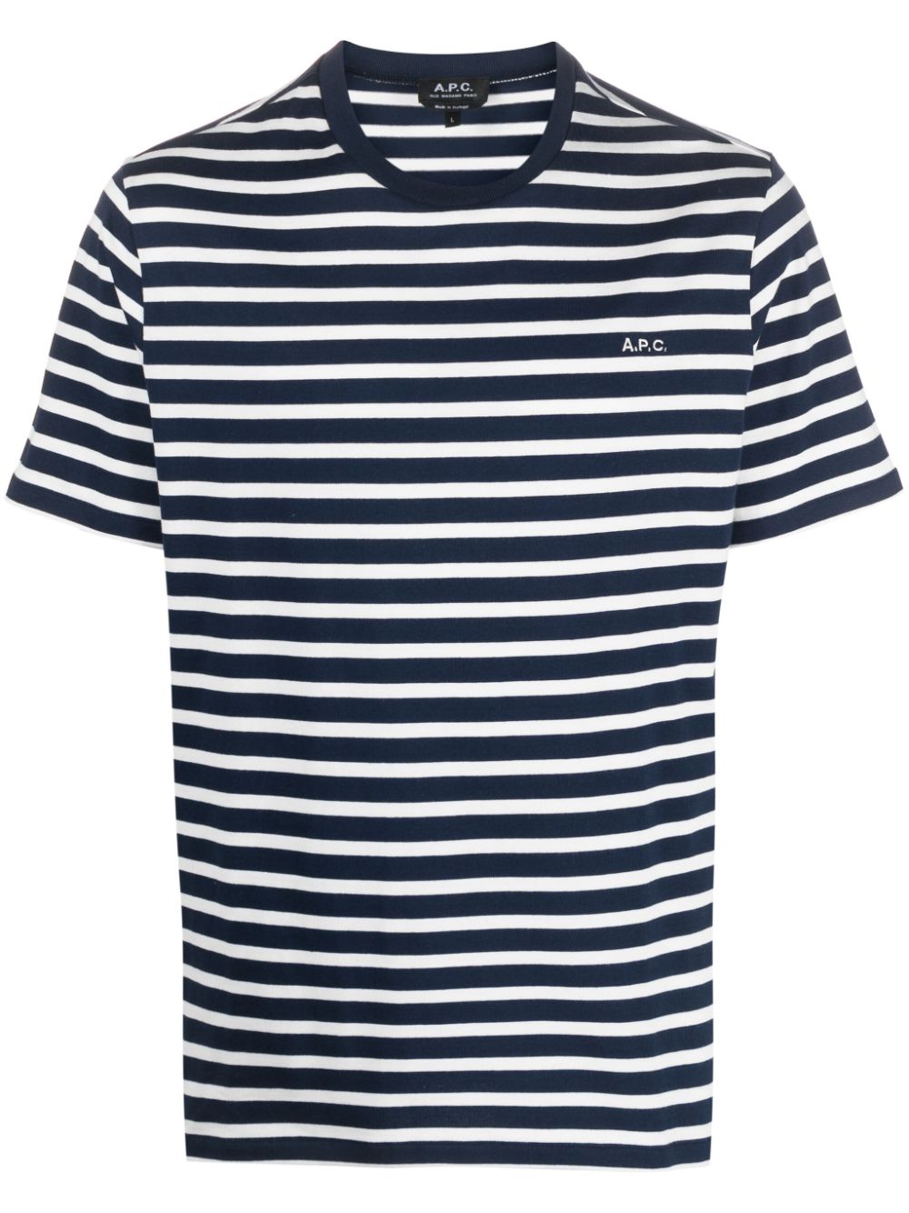 A.P.C. stripe-print cotton T-shirt - Blue von A.P.C.