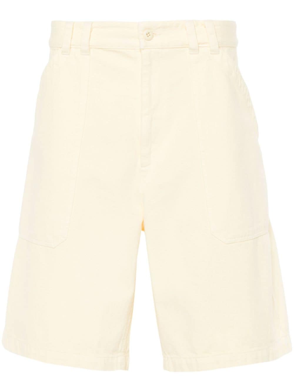 A.P.C. twill cotton shorts - Yellow von A.P.C.