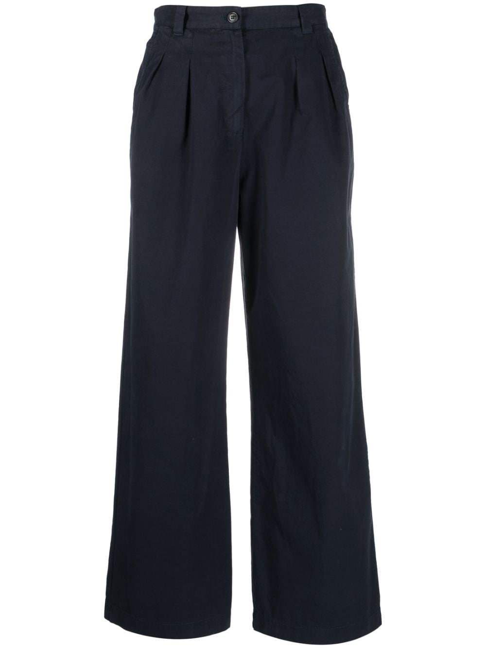 A.P.C. wide-leg cotton trousers - Blue von A.P.C.