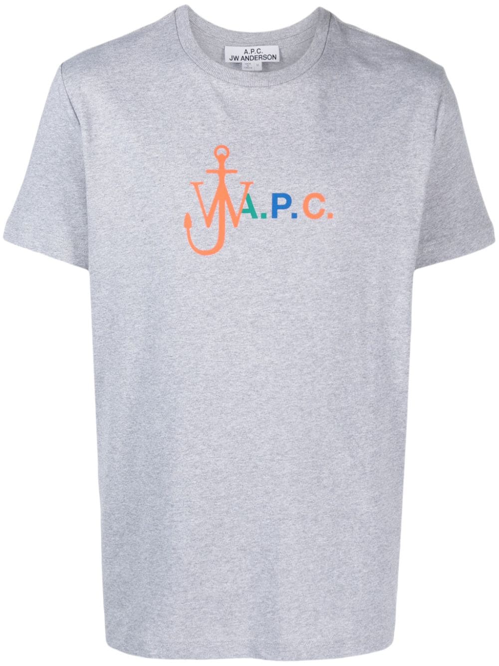 A.P.C. x JW Anderson logo-print T-shirt - Grey von A.P.C.