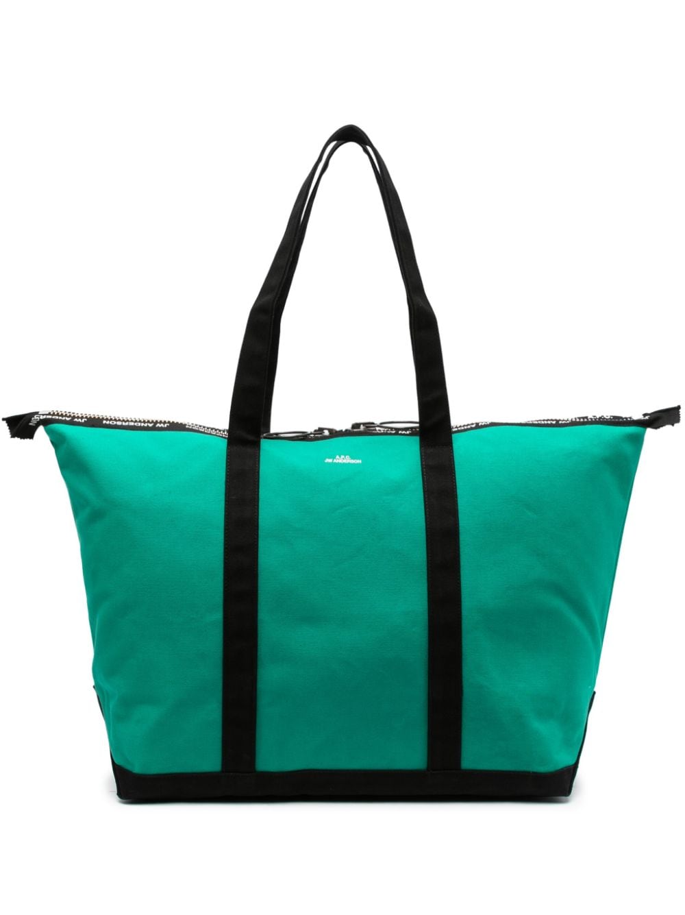 A.P.C. x JW Anderson logo-print tote bag - Green von A.P.C.