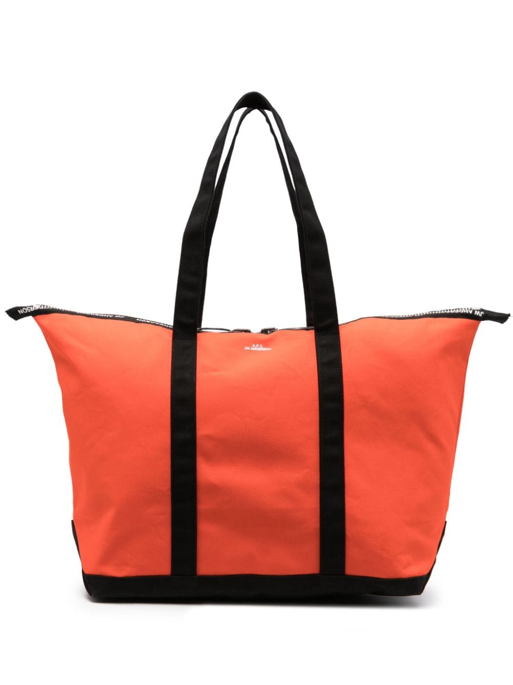 A.P.C. x JW Anderson logo-print tote bag - Orange von A.P.C.