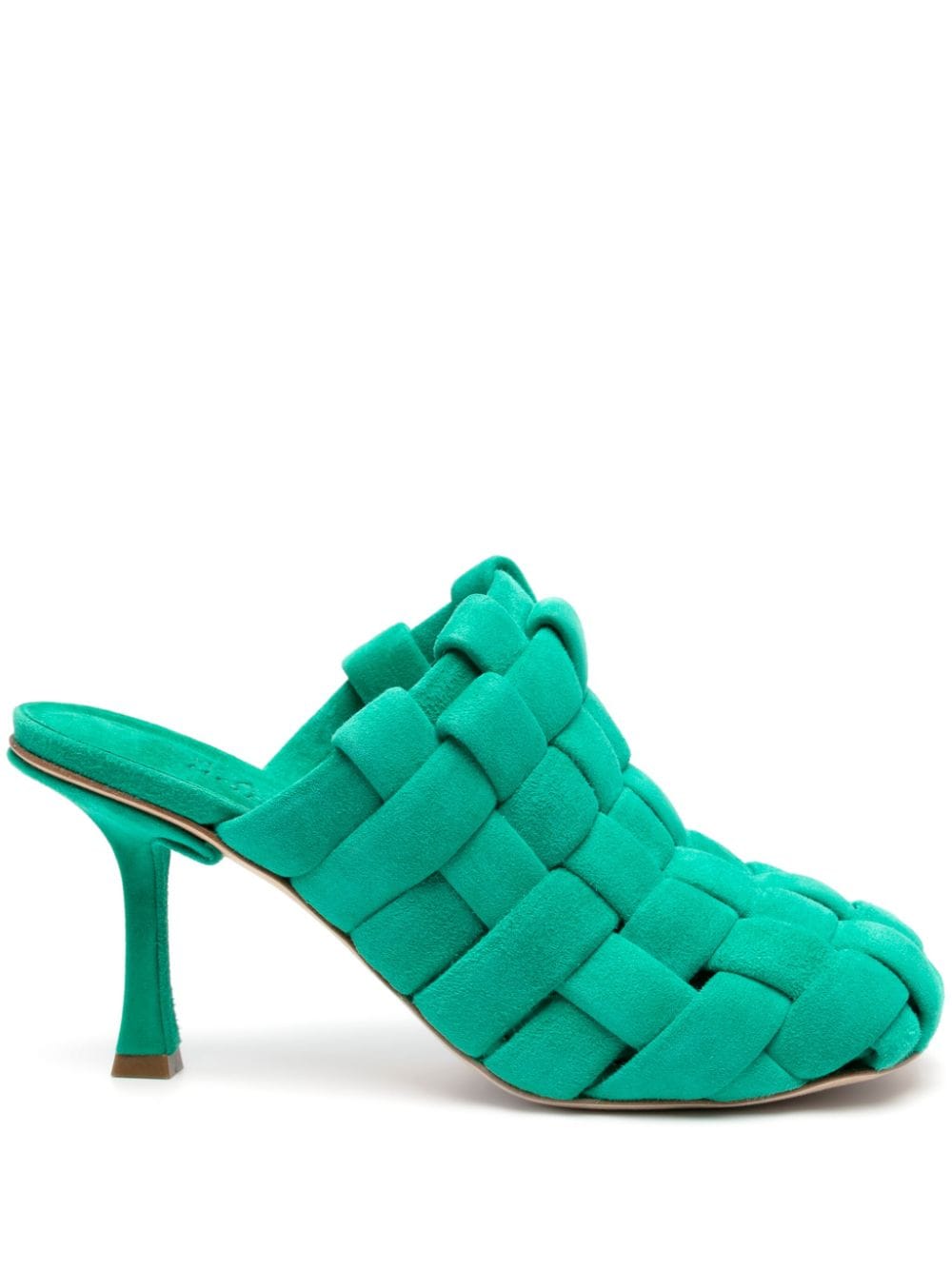 A.W.A.K.E. Mode Wilma 95mm suede mules - Green von A.W.A.K.E. Mode