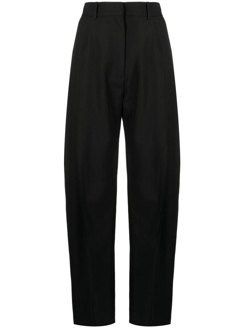 A.W.A.K.E. Mode high-waisted slit tapered trousers - Black von A.W.A.K.E. Mode