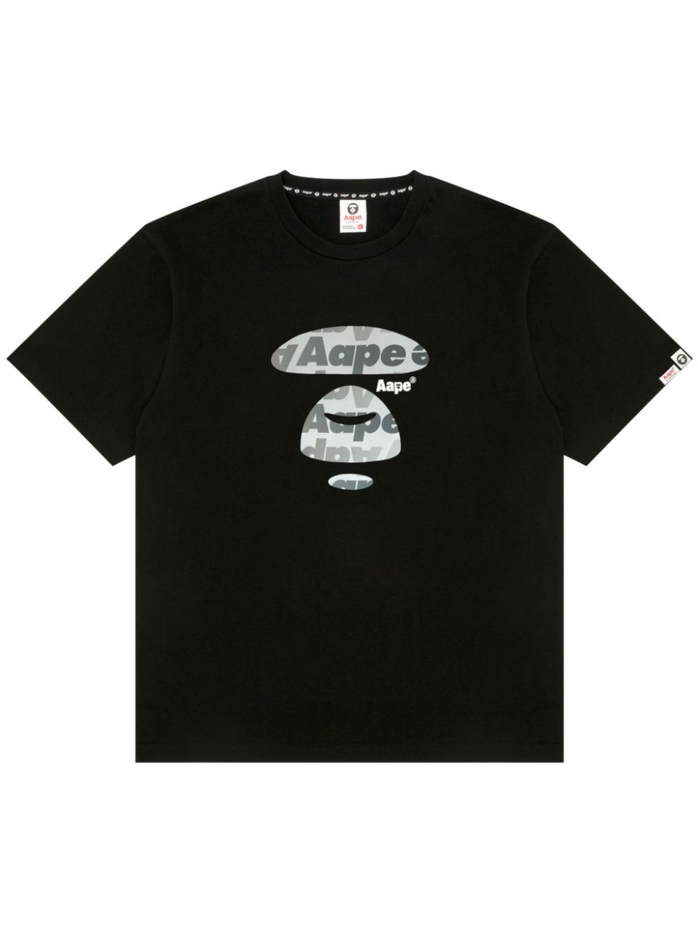 AAPE BY *A BATHING APE® Milo-print cotton T-shirt - Black von AAPE BY *A BATHING APE®