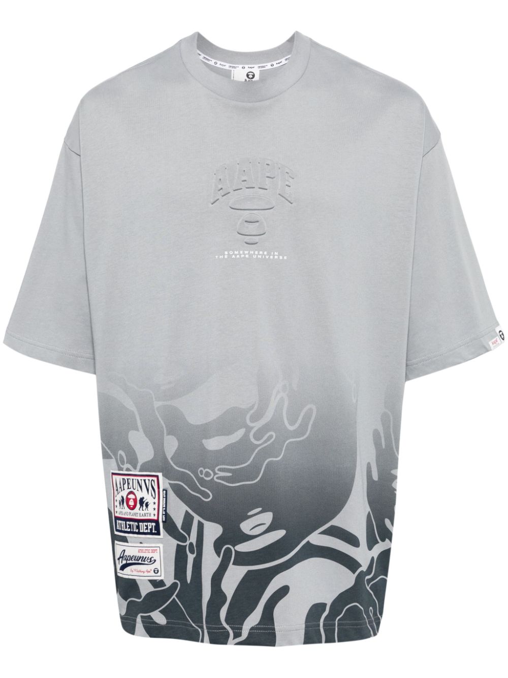 AAPE BY *A BATHING APE® camouflage logo-print T-shirt - Grey von AAPE BY *A BATHING APE®