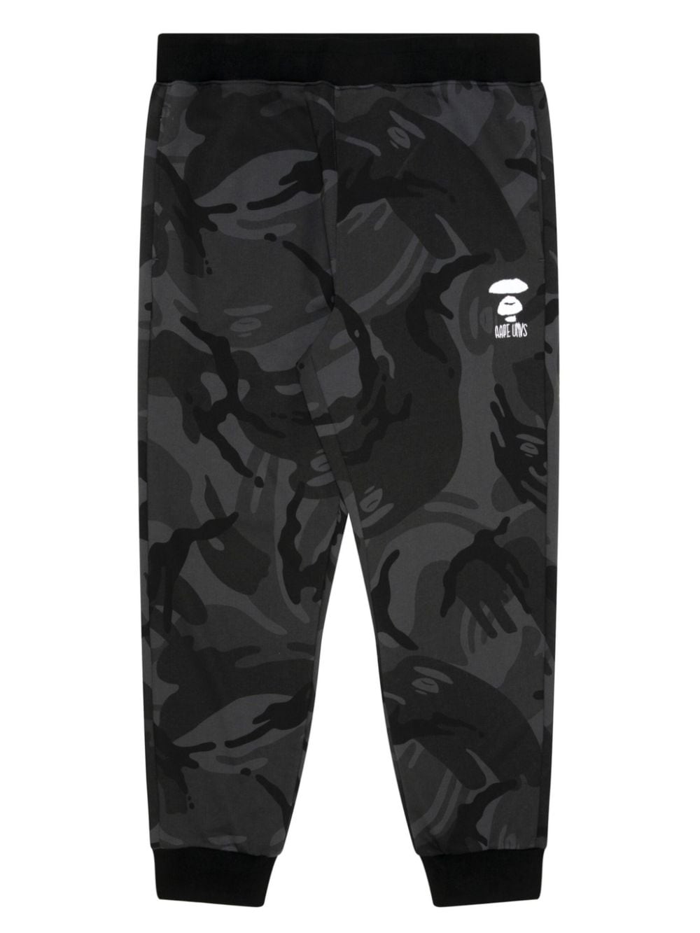 AAPE BY *A BATHING APE® camouflage-print tapered track pants - Black von AAPE BY *A BATHING APE®