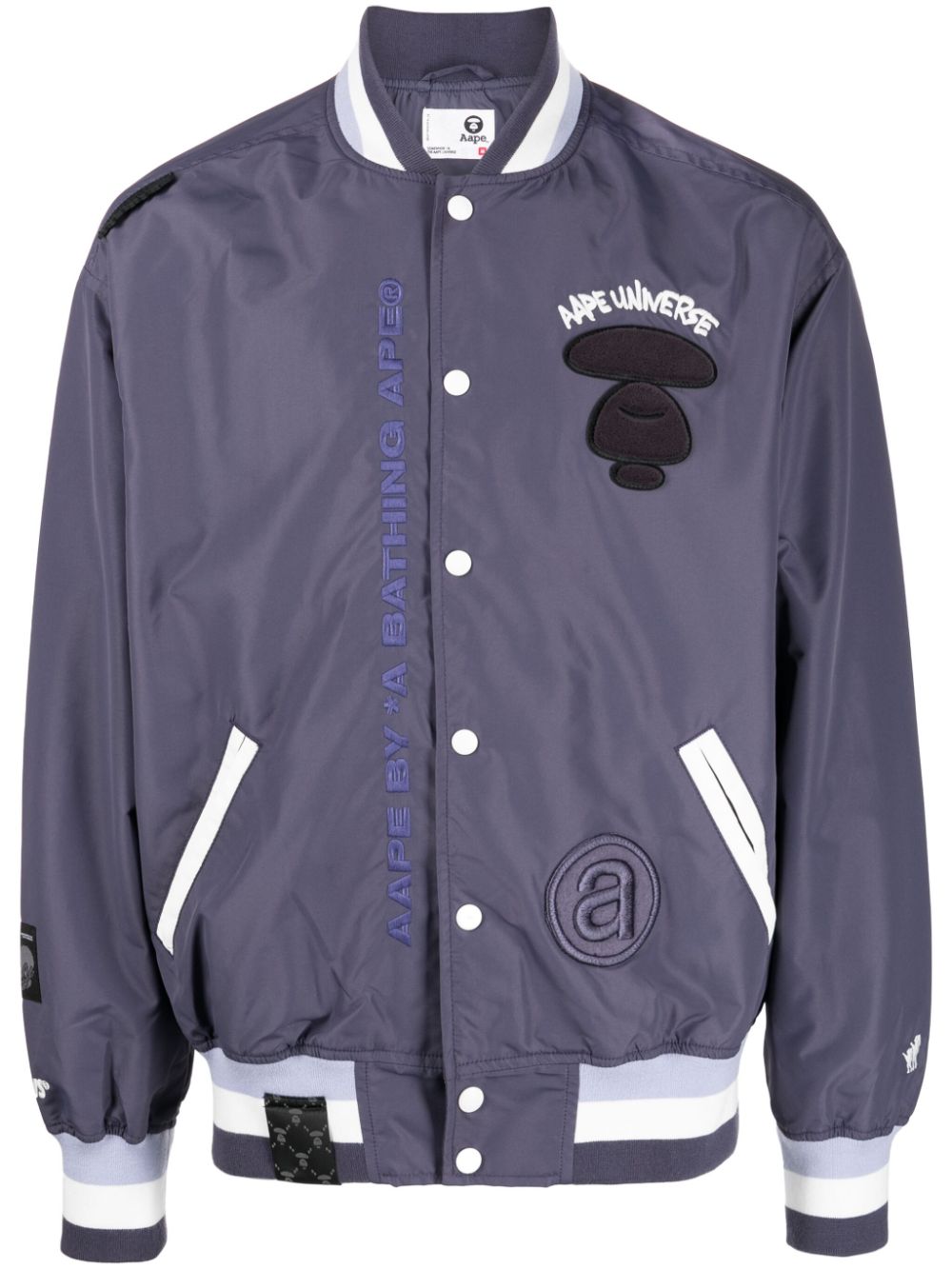 AAPE BY *A BATHING APE® embroidered bomber jacket - Purple von AAPE BY *A BATHING APE®