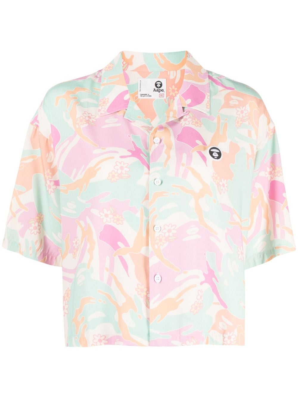 AAPE BY *A BATHING APE® floral-print buttoned shirt - Multicolour von AAPE BY *A BATHING APE®