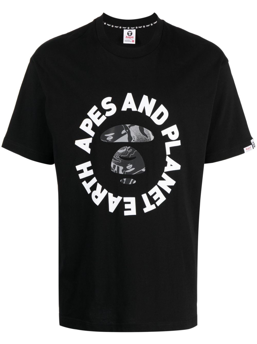 AAPE BY *A BATHING APE® graphic-print cotton T-shirt - Black von AAPE BY *A BATHING APE®