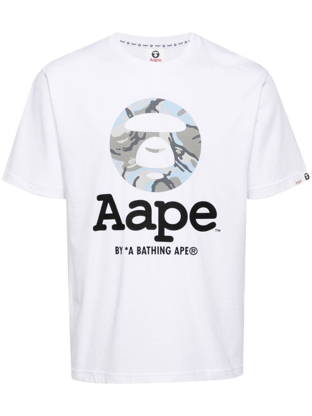 AAPE BY *A BATHING APE® graphic-print cotton T-shirt - White von AAPE BY *A BATHING APE®