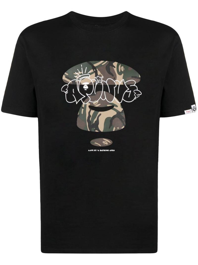 AAPE BY *A BATHING APE® graphic-print crew-neck T-shirt - Black von AAPE BY *A BATHING APE®