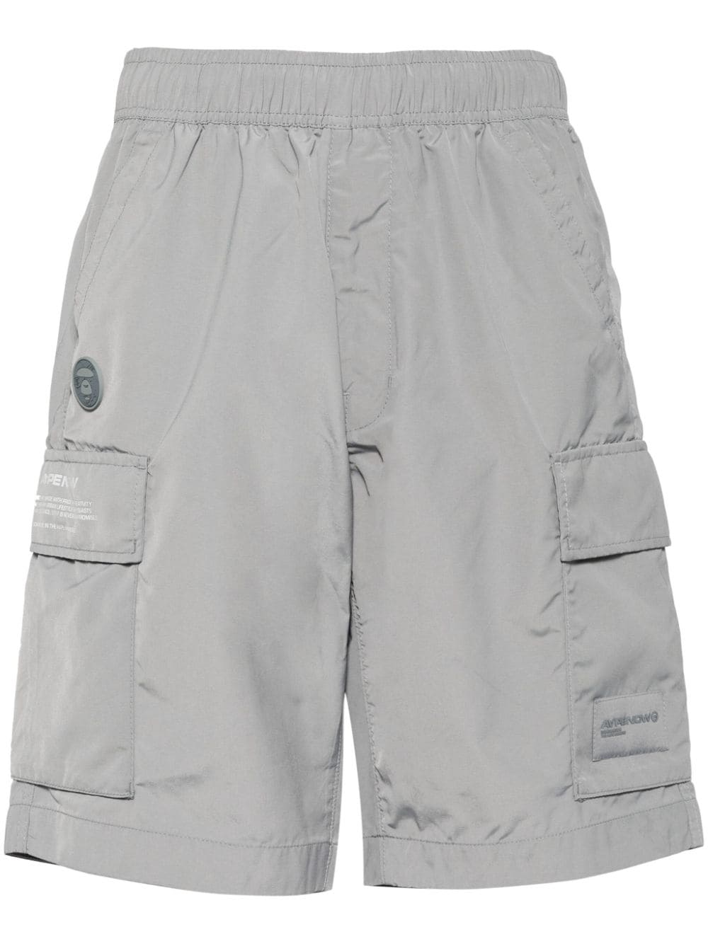 AAPE BY *A BATHING APE® logo-appliqué cargo shorts - Grey von AAPE BY *A BATHING APE®