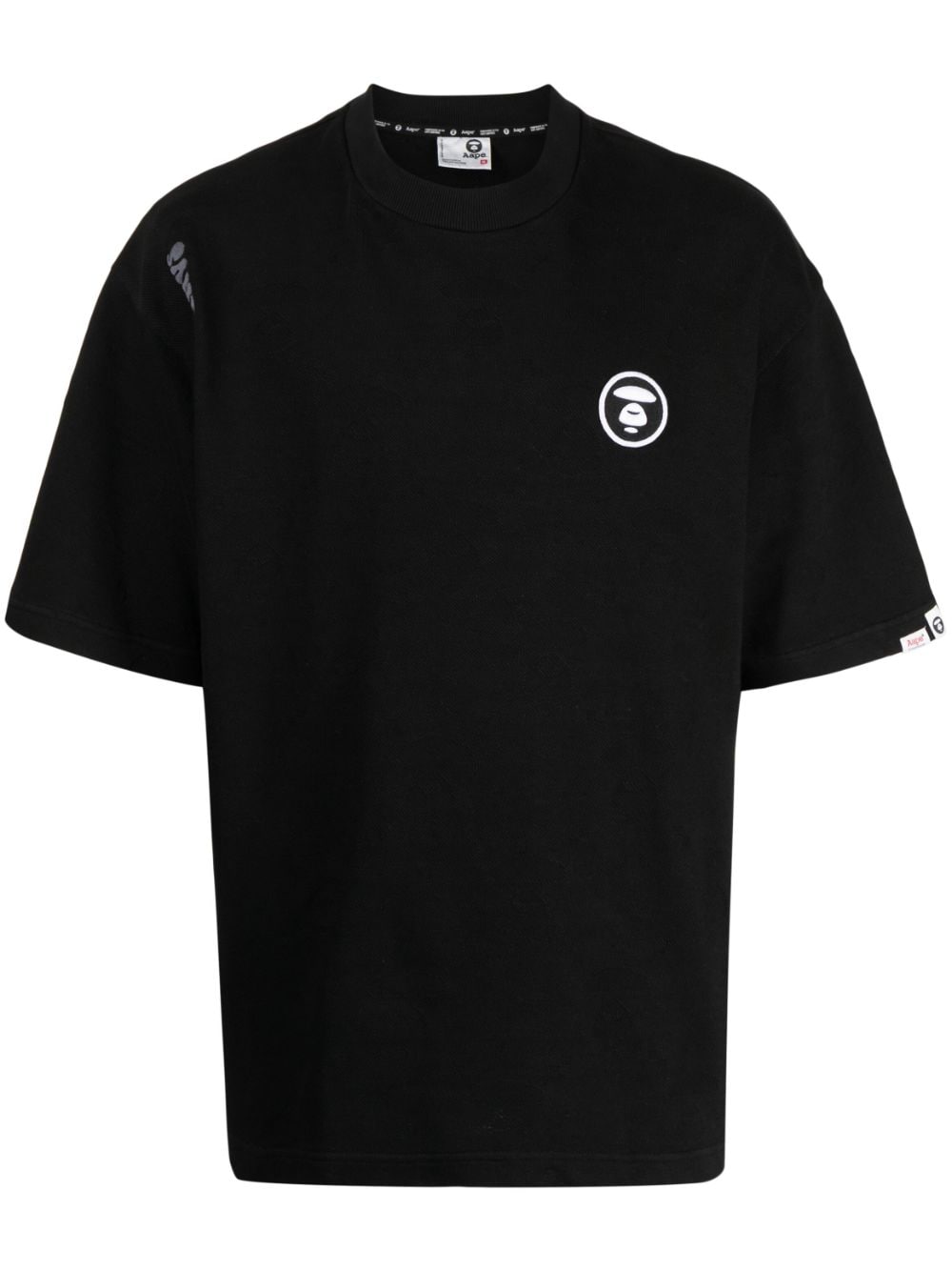 AAPE BY *A BATHING APE® logo-appliqué cotton T-shirt - Black von AAPE BY *A BATHING APE®