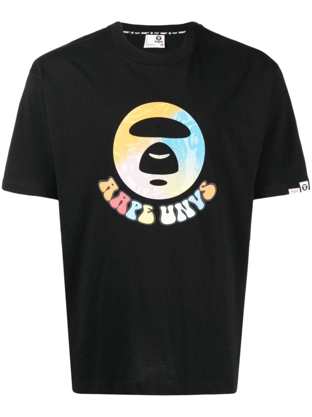 AAPE BY *A BATHING APE® logo-detail cotton T-shirt - Black von AAPE BY *A BATHING APE®