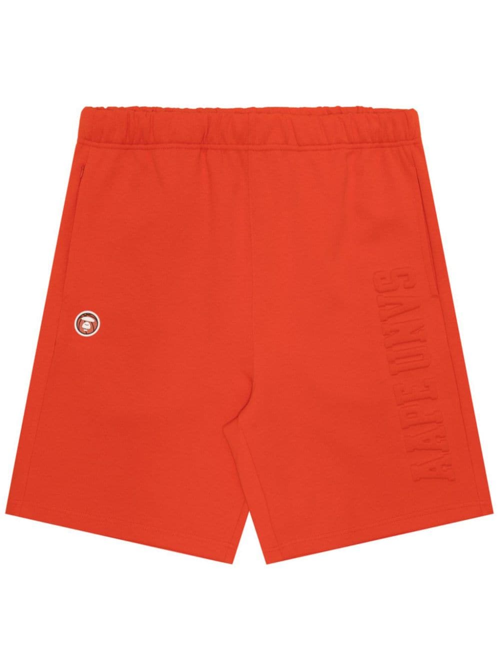 AAPE BY *A BATHING APE® logo-embossed elasticated-waist shorts - Orange von AAPE BY *A BATHING APE®