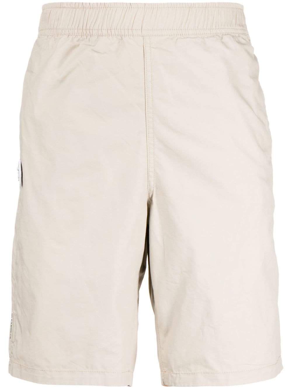 AAPE BY *A BATHING APE® logo-embroidered cotton track shorts - Neutrals von AAPE BY *A BATHING APE®