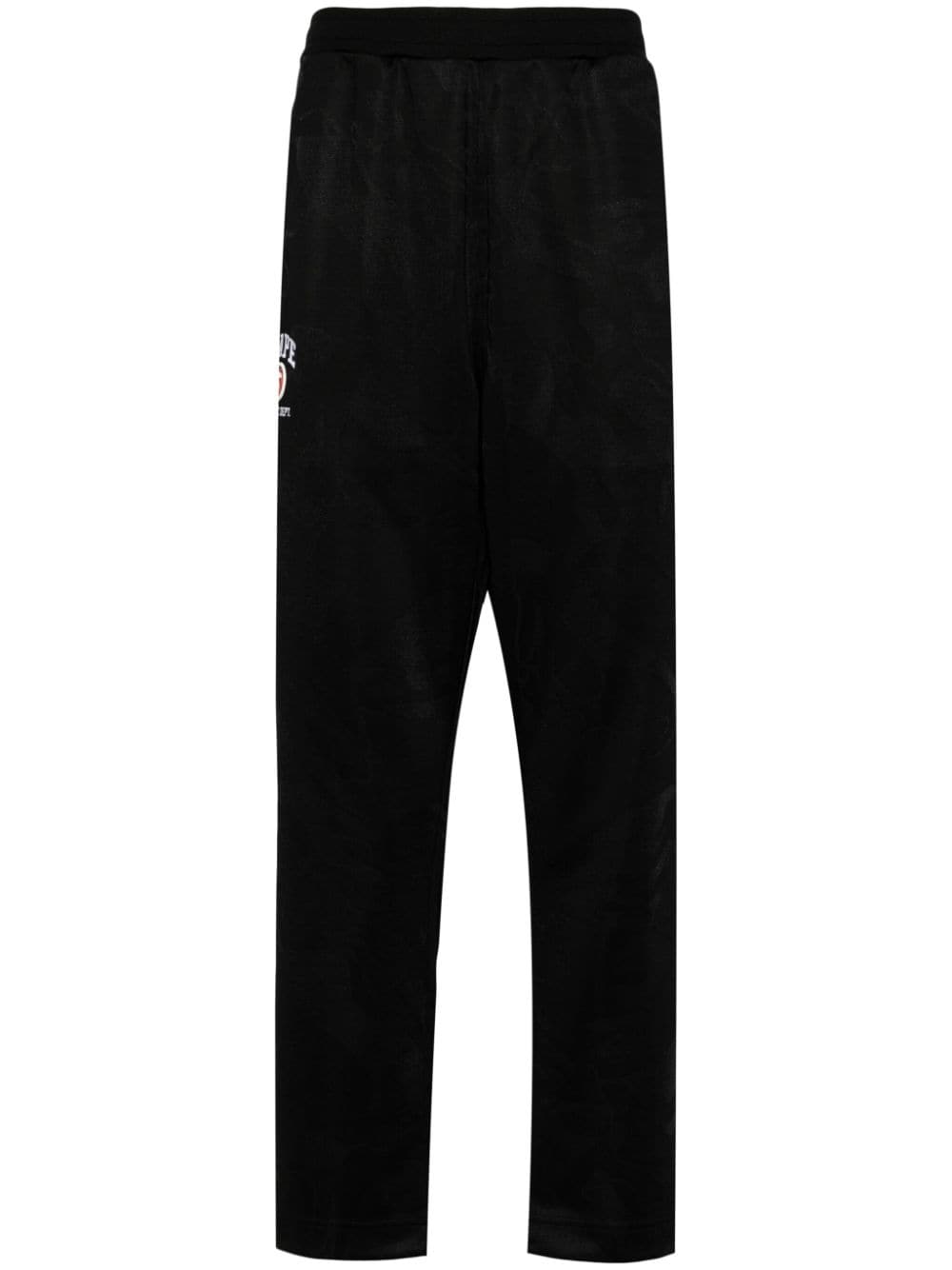 AAPE BY *A BATHING APE® logo-embroidered jacquard track pants - Black von AAPE BY *A BATHING APE®
