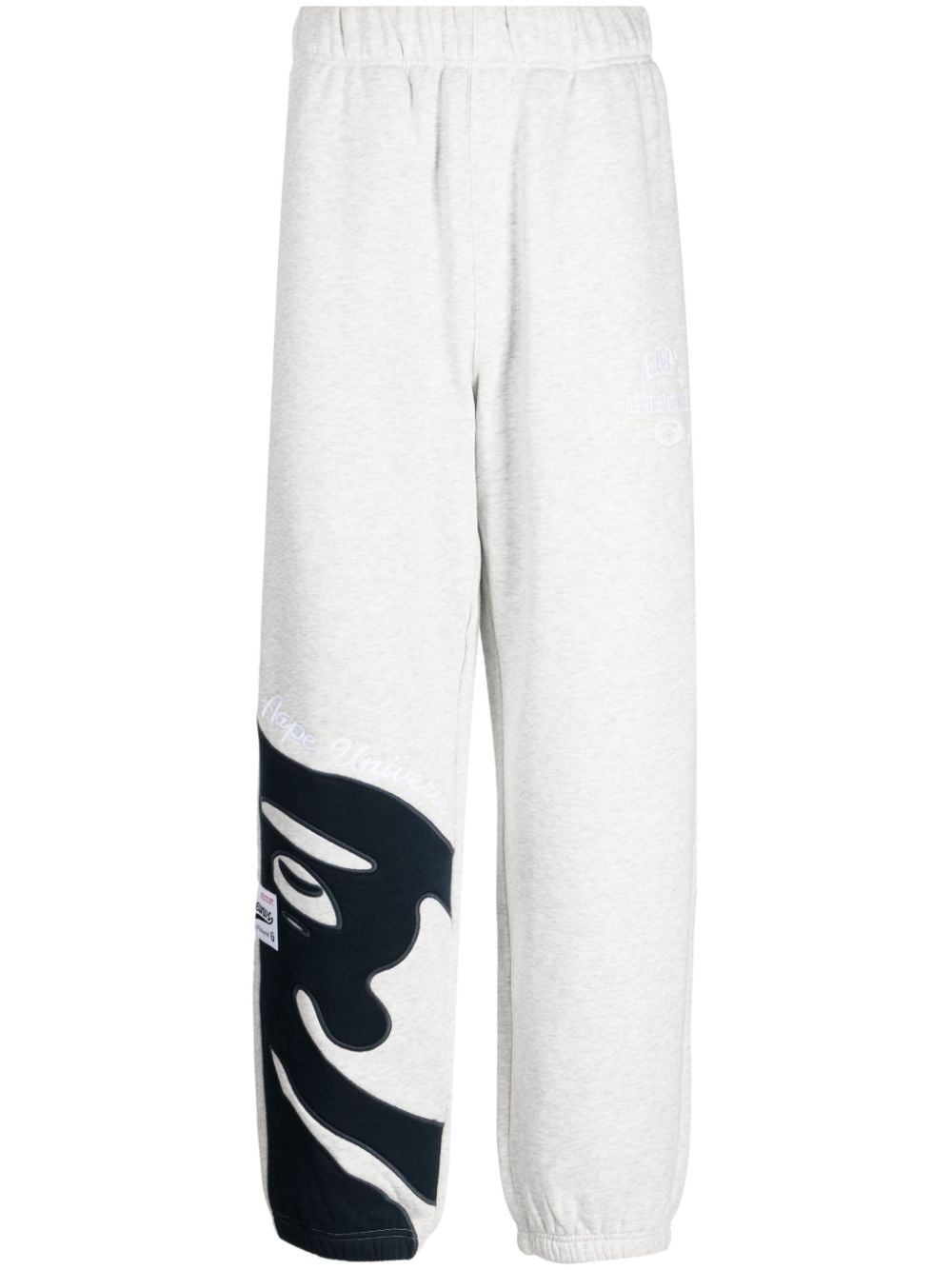 AAPE BY *A BATHING APE® logo-embroidered track pants - Grey von AAPE BY *A BATHING APE®