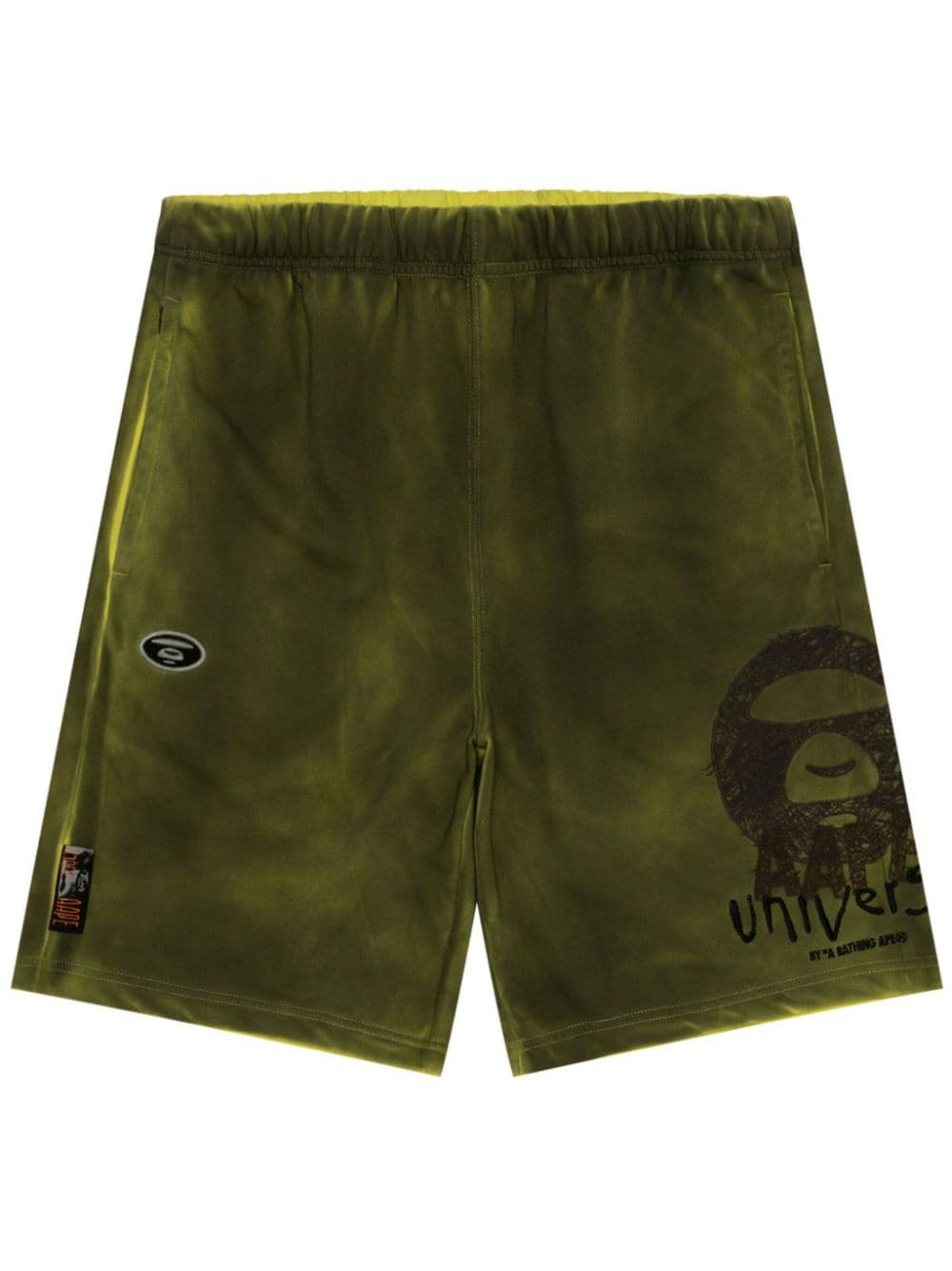 AAPE BY *A BATHING APE® logo-embroidered track shorts - Green von AAPE BY *A BATHING APE®