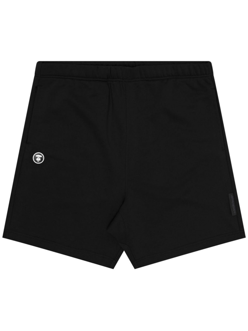 AAPE BY *A BATHING APE® logo-patch elasticated-waist shorts - Black von AAPE BY *A BATHING APE®