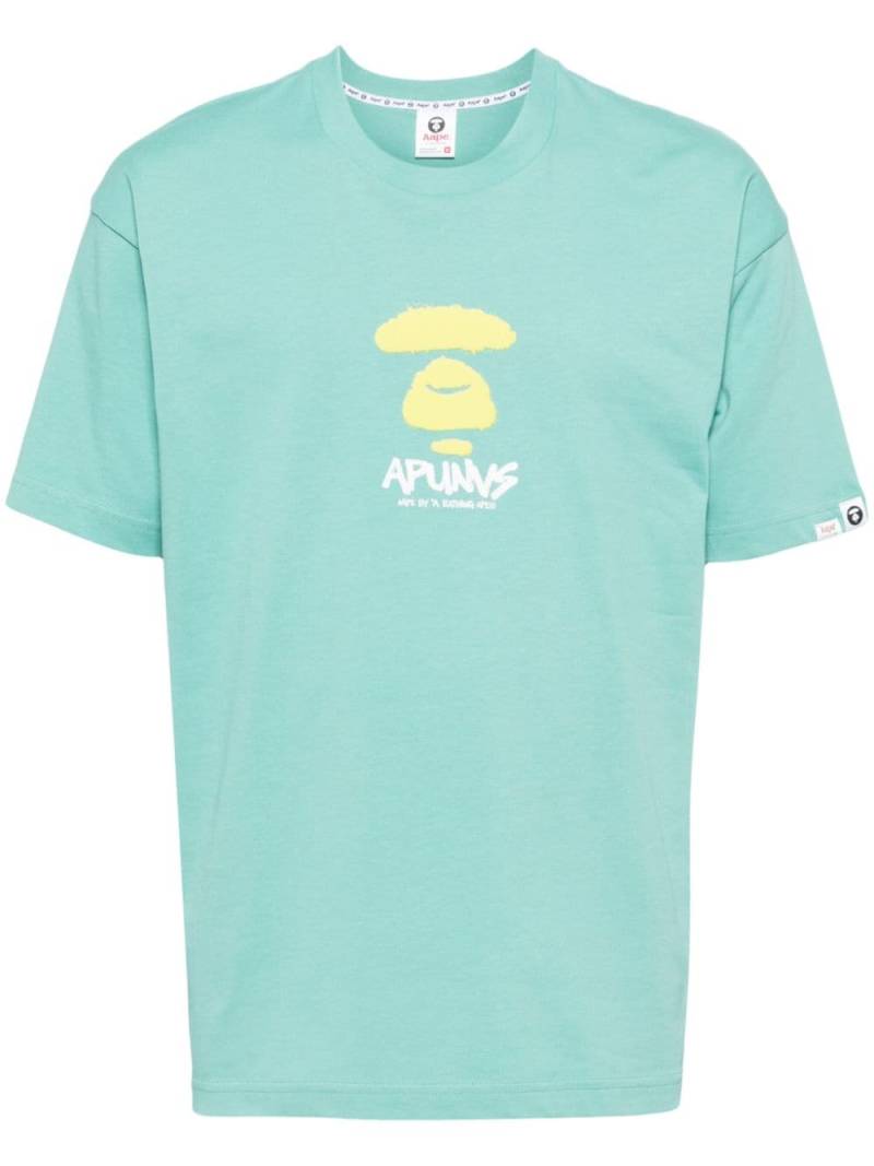 AAPE BY *A BATHING APE® logo-print cotton T-shirt - Green von AAPE BY *A BATHING APE®