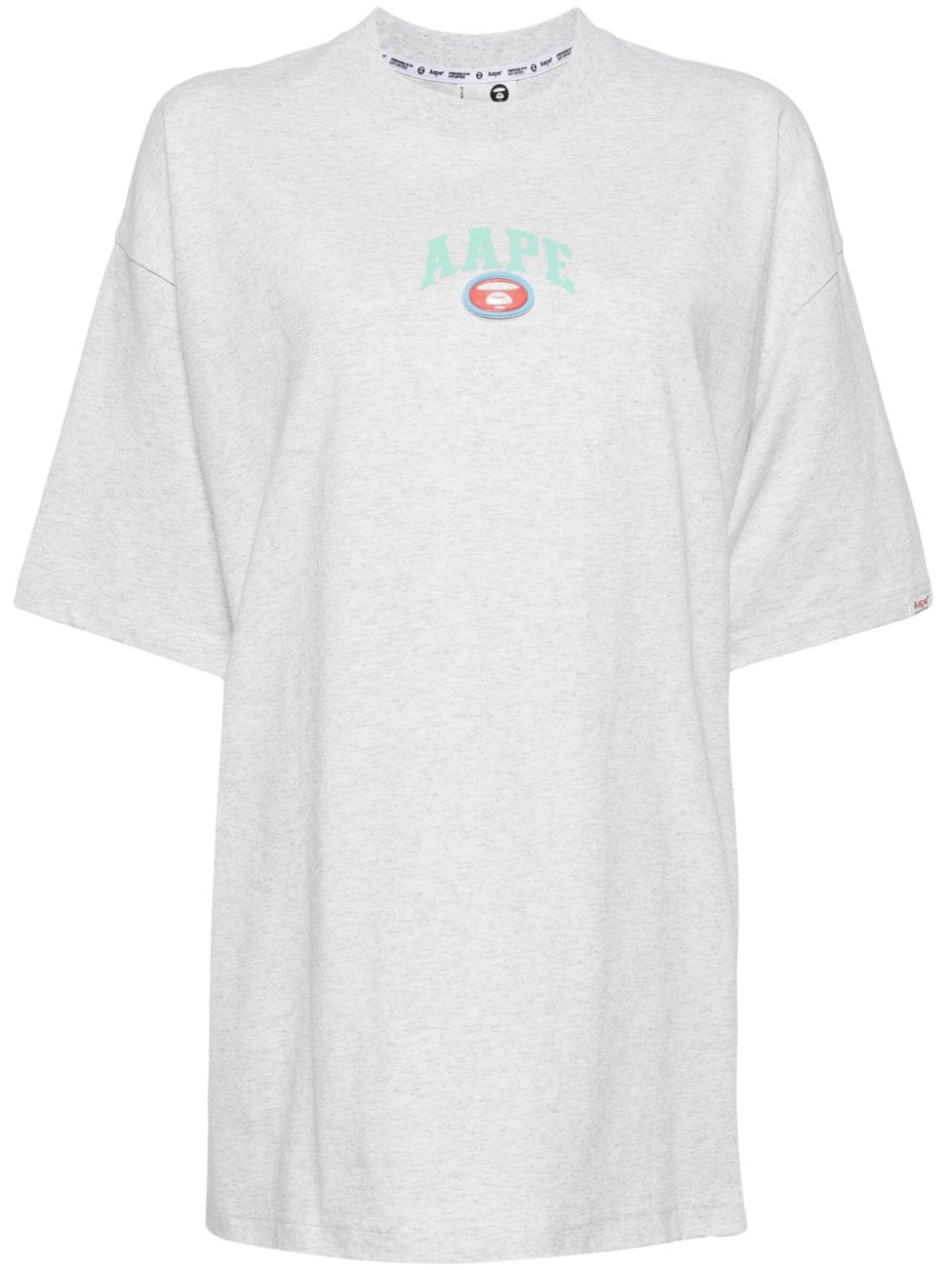 AAPE BY *A BATHING APE® logo-print cotton T-shirt - Grey von AAPE BY *A BATHING APE®