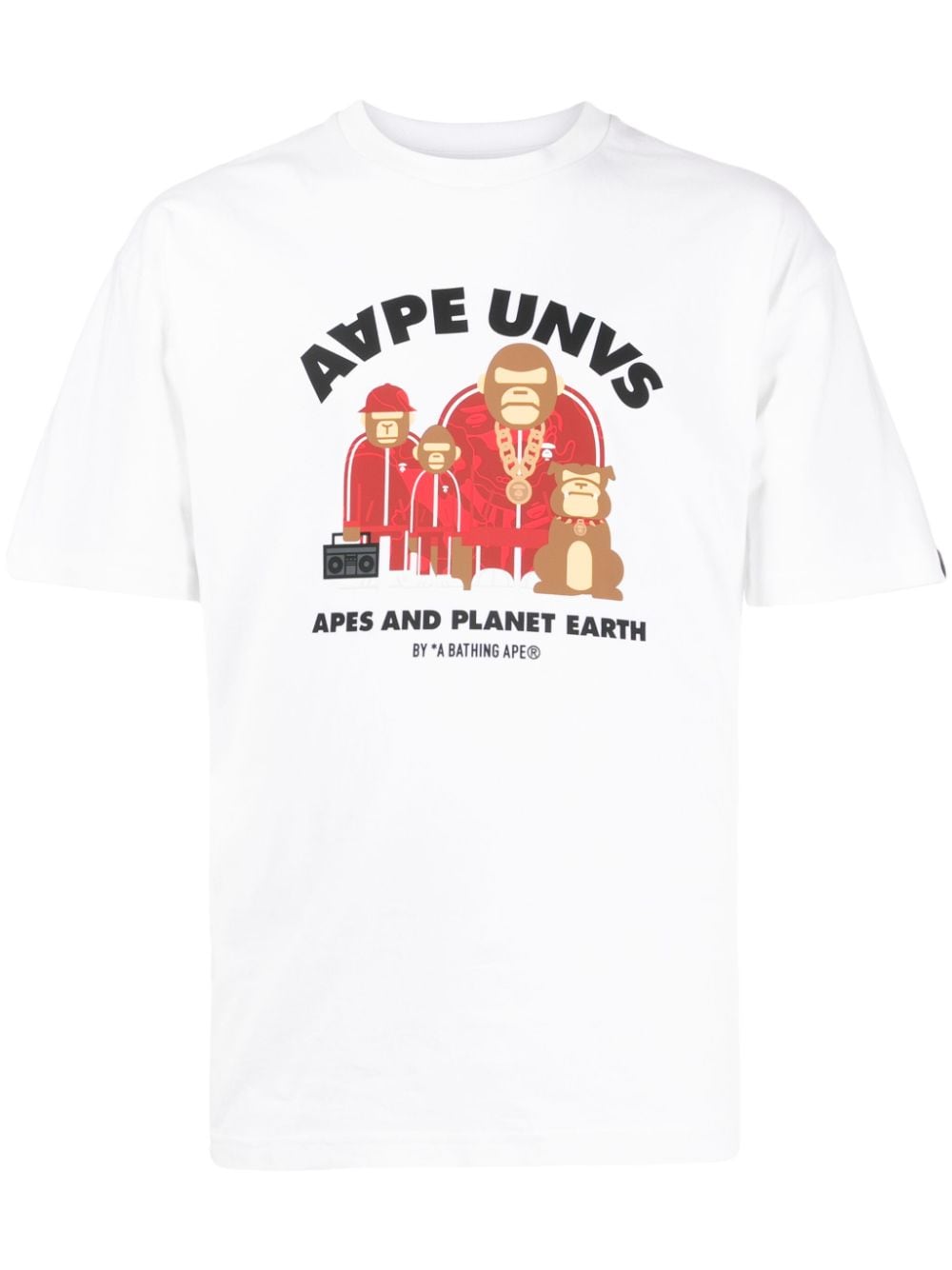 AAPE BY *A BATHING APE® logo-print cotton T-shirt - White von AAPE BY *A BATHING APE®