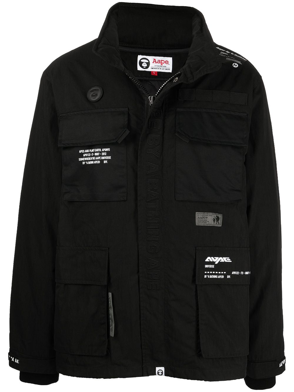 AAPE BY *A BATHING APE® logo-print jacket - Black von AAPE BY *A BATHING APE®