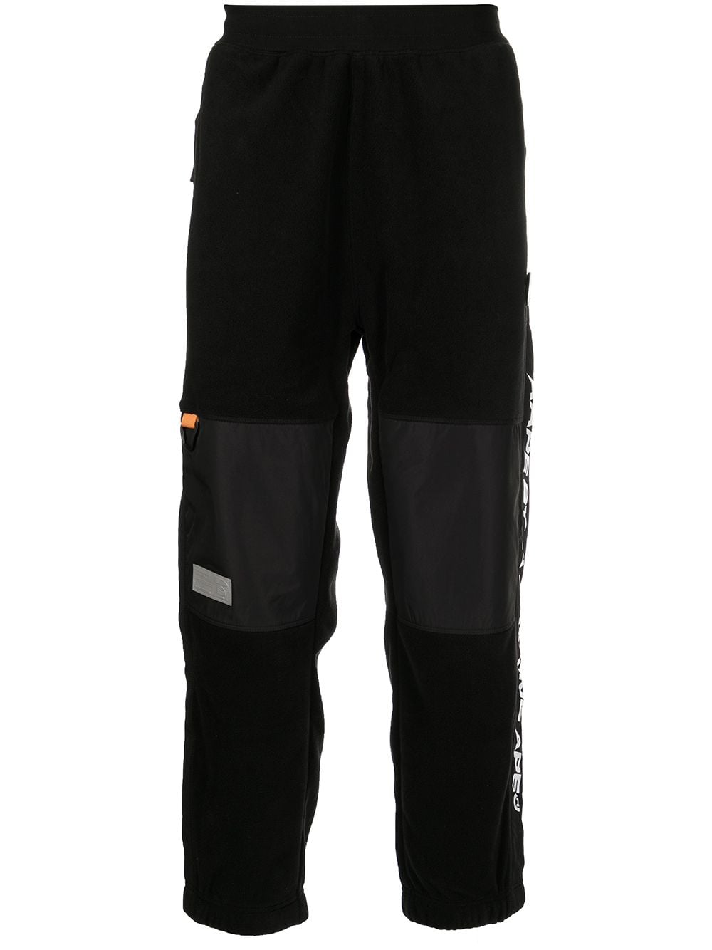 AAPE BY *A BATHING APE® logo-print panelled track trousers - Black von AAPE BY *A BATHING APE®