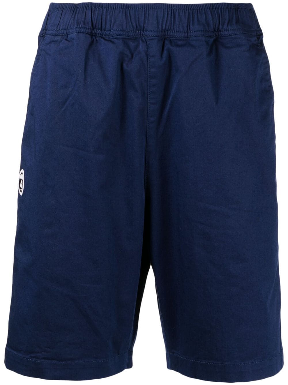 AAPE BY *A BATHING APE® logo-print track shorts - Blue von AAPE BY *A BATHING APE®