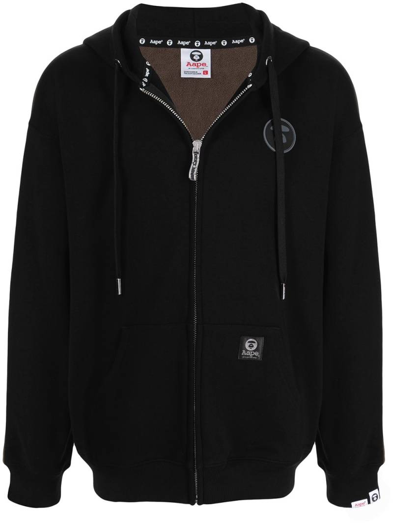AAPE BY *A BATHING APE® studded-logo zipped hoodie - Black von AAPE BY *A BATHING APE®