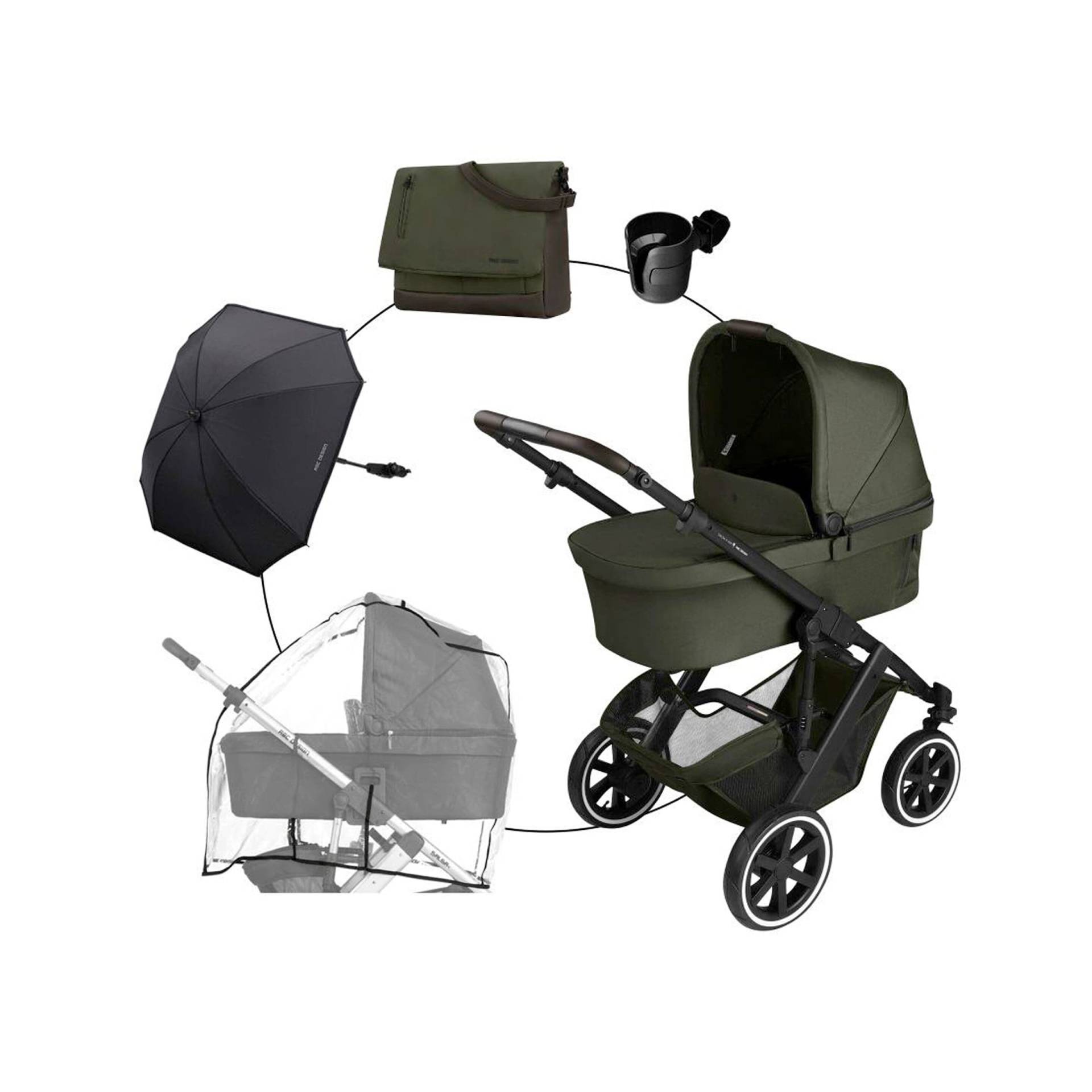 Kombikinderwagen Salsa 5 Air Trio-Set inkl. Wickeltasche, Sonnenschirm, Regenschutz und Becherhalter Kombikinderwagen Salsa 5 Air Trio-Set inkl. Wickeltasche, Sonnenschirm, Regenschutz und Becherhalter von ABC Design