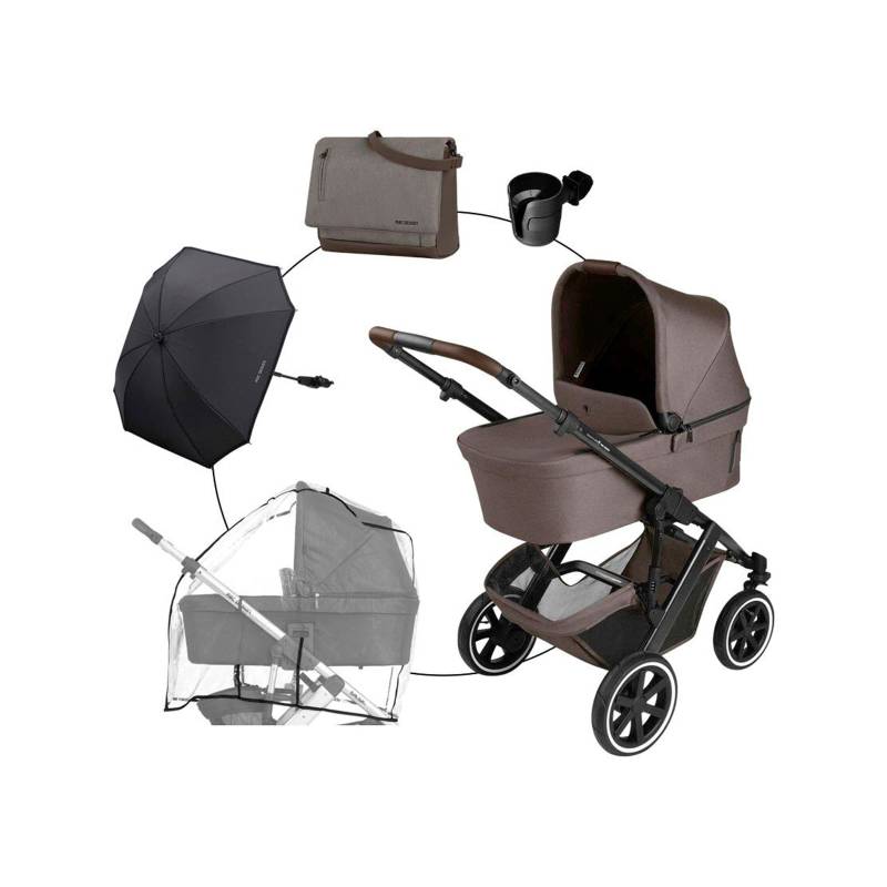 Kombikinderwagen Salsa 5 Air Trio-Set inkl. Wickeltasche, Sonnenschirm, Regenschutz und Becherhalter von ABC Design