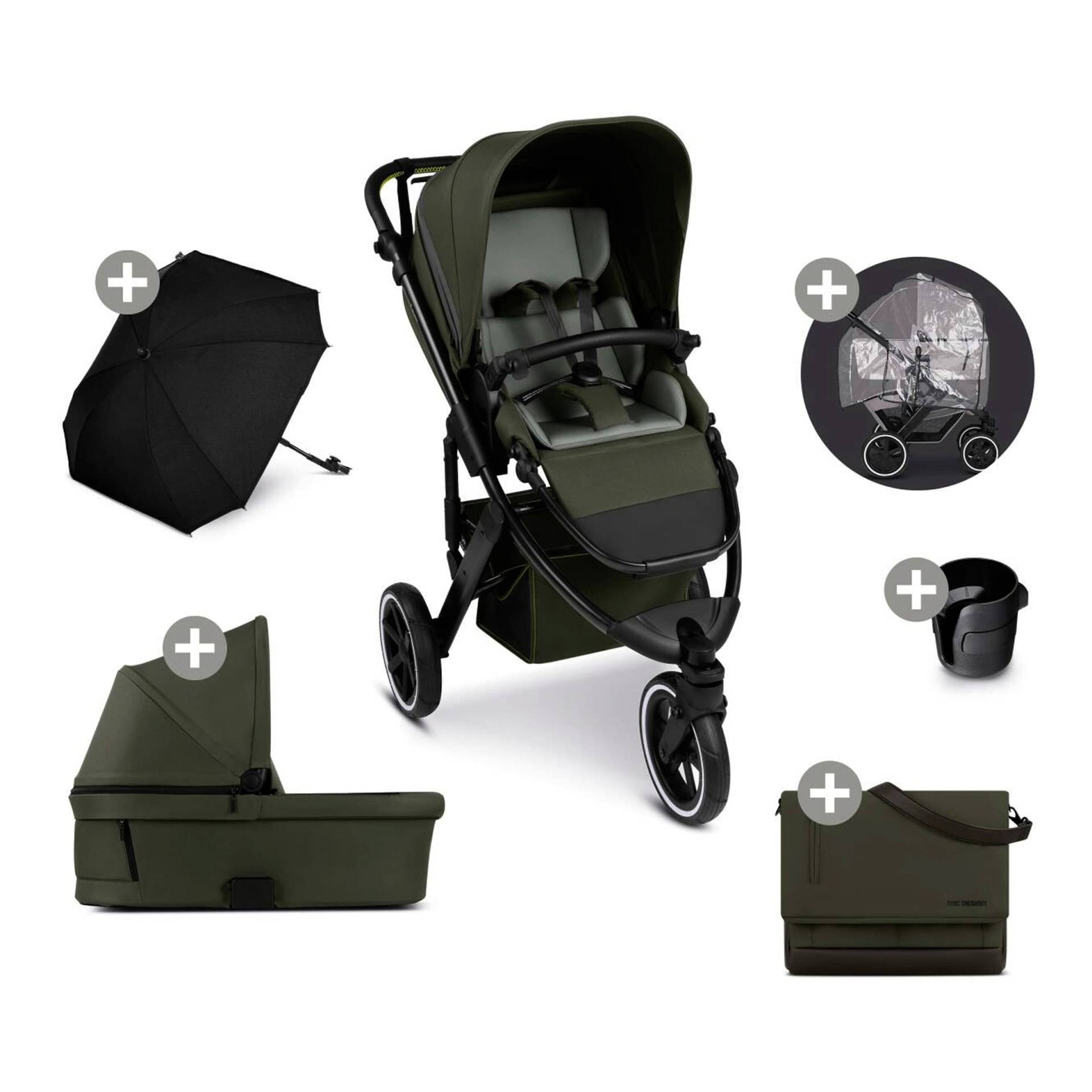 Kombikinderwagen Salsa 5 Run Trio-Set inkl. Wickeltasche, Sonnenschirm, Regenschutz und Becherhalter Kombikinderwagen Salsa 5 Run Trio-Set inkl. Wickeltasche, Sonnenschirm, Regenschutz und Becherhalter von ABC Design