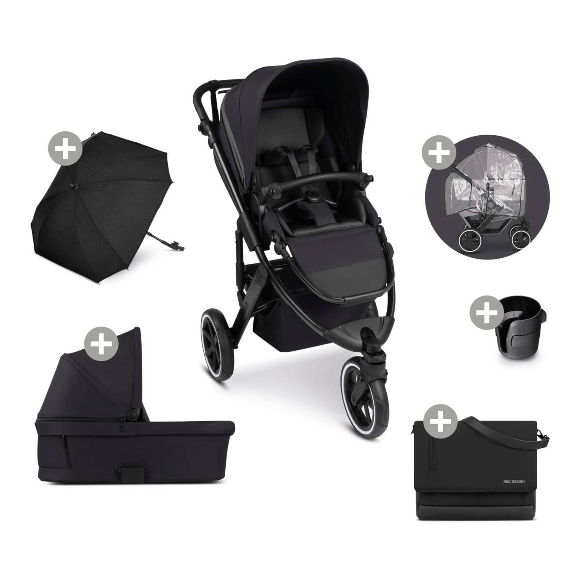 Kombikinderwagen Salsa 5 Run Trio-Set inkl. Wickeltasche, Sonnenschirm, Regenschutz und Becherhalter Kombikinderwagen Salsa 5 Run Trio-Set inkl. Wickeltasche, Sonnenschirm, Regenschutz und Becherhalter von ABC Design