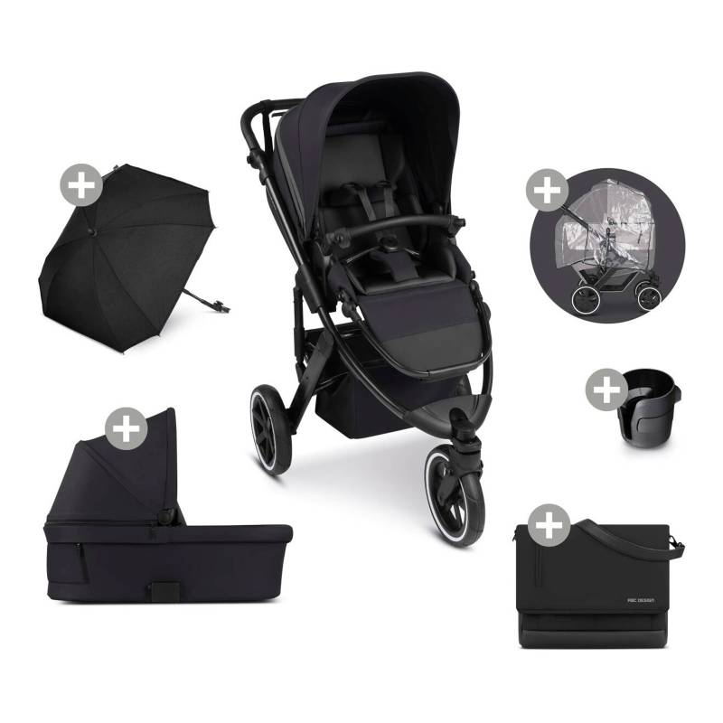 Kombikinderwagen Salsa 5 Run Trio-Set inkl. Wickeltasche, Sonnenschirm, Regenschutz und Becherhalter von ABC Design