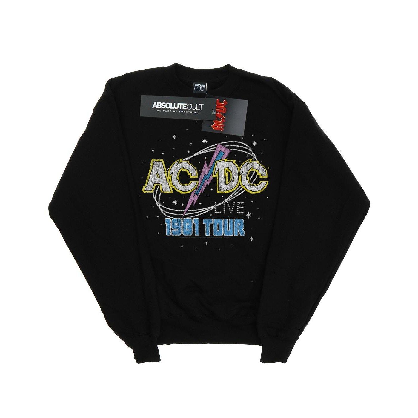 Acdc 1981 Live Tour Sweatshirt Damen Schwarz S von AC/DC