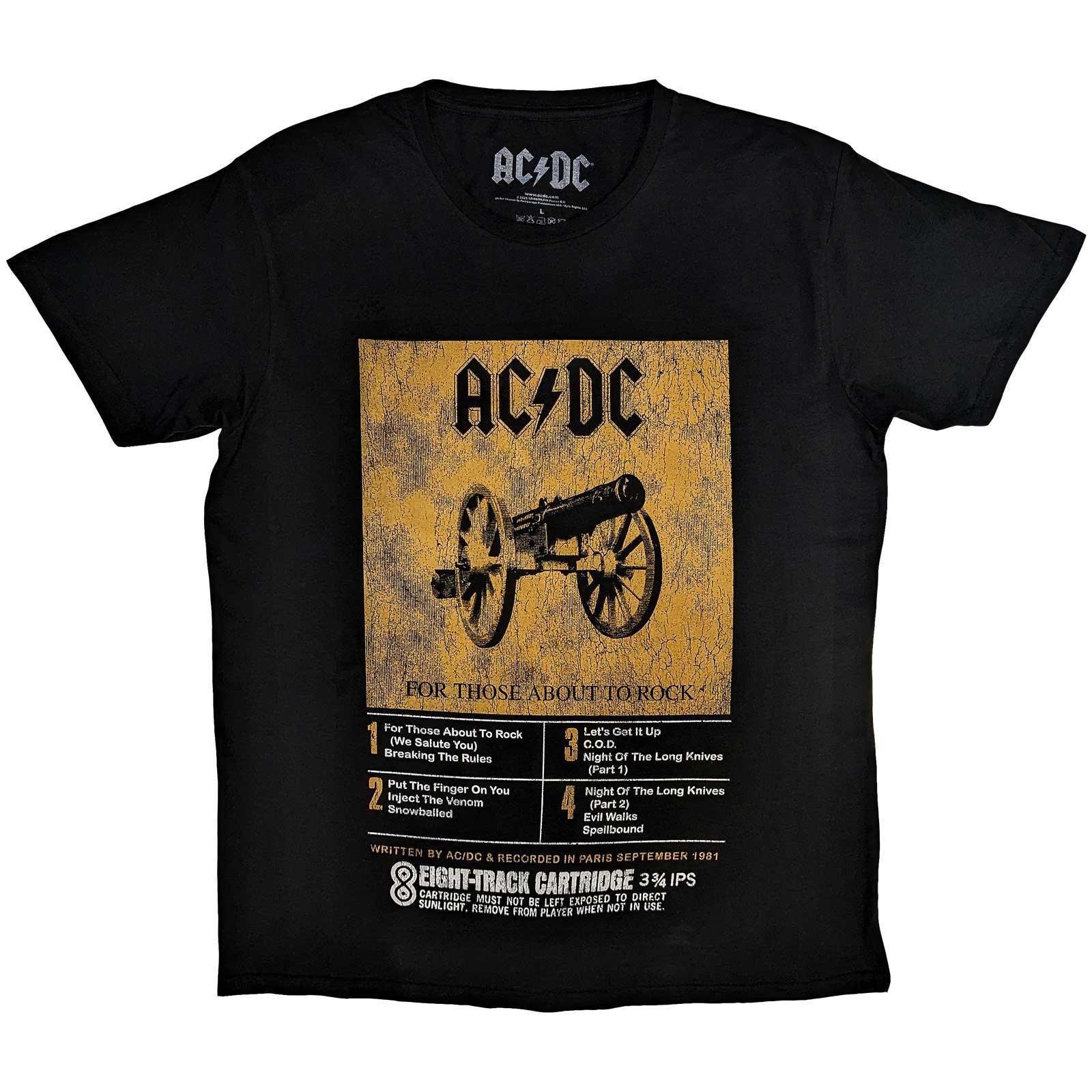 Acdc 8 Track Tshirt Damen Schwarz L von AC/DC