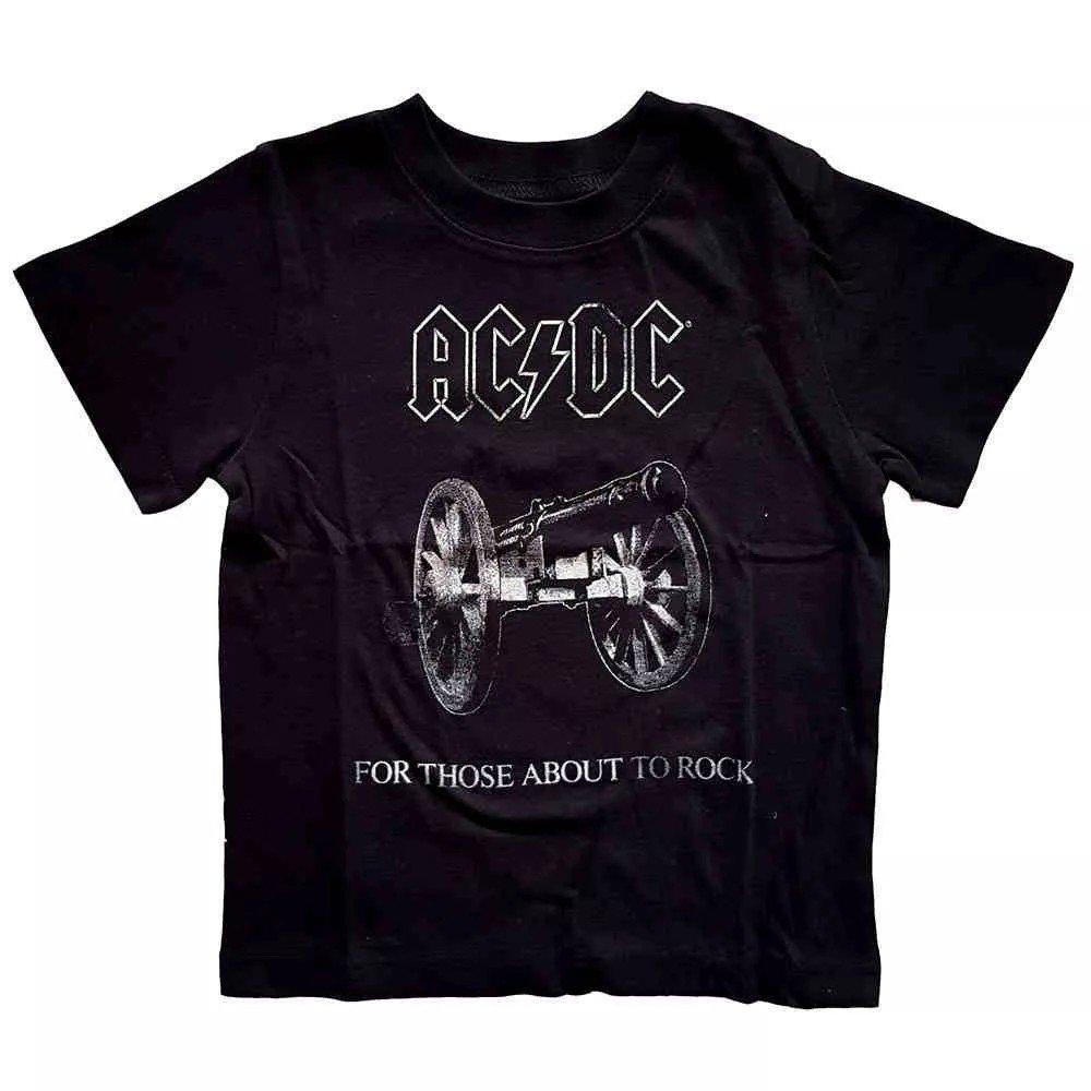 Acdc About To Rock Tshirt Jungen Schwarz 104 von AC/DC