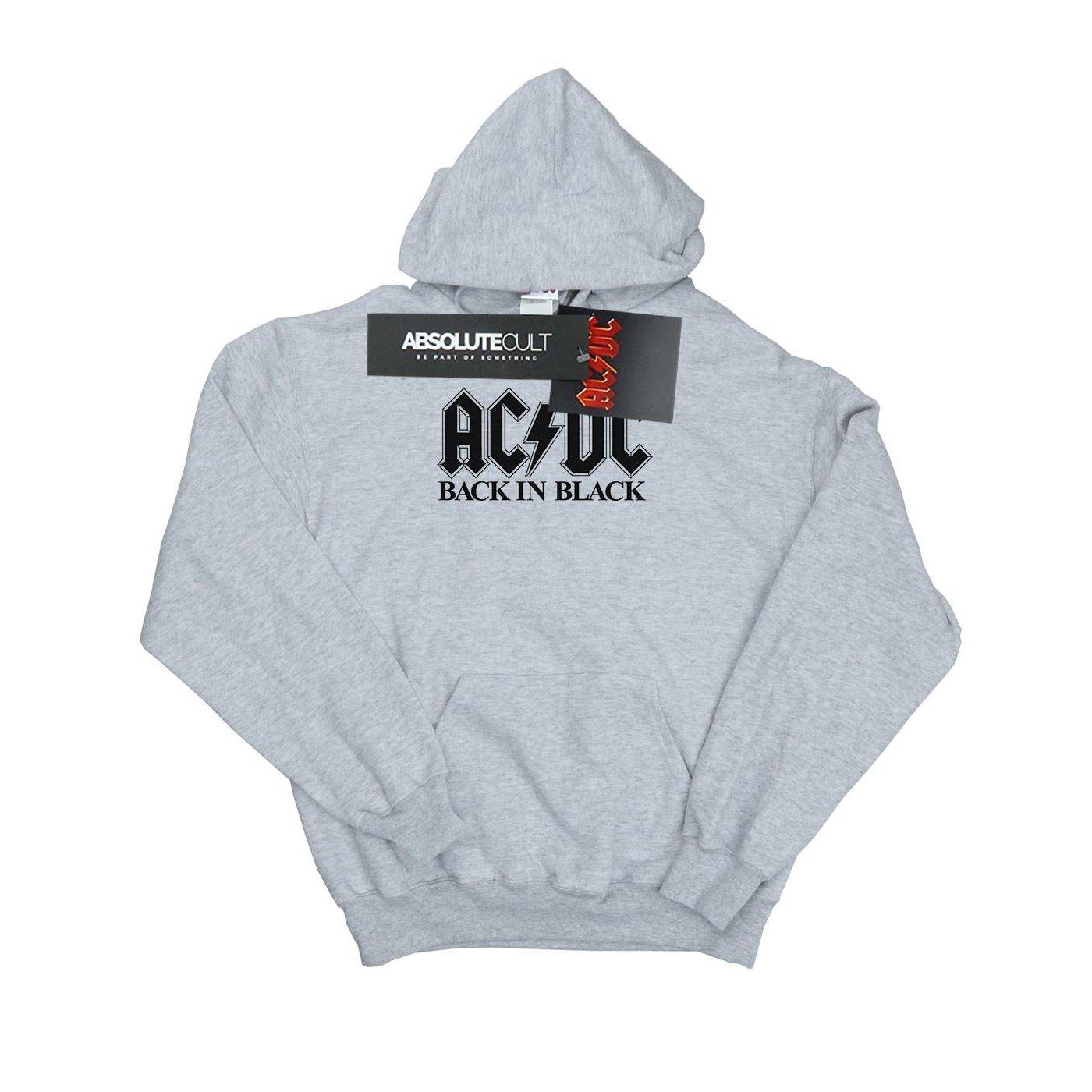 Acdc Back In Black Logo Kapuzenpullover Herren Grau 3XL von AC/DC