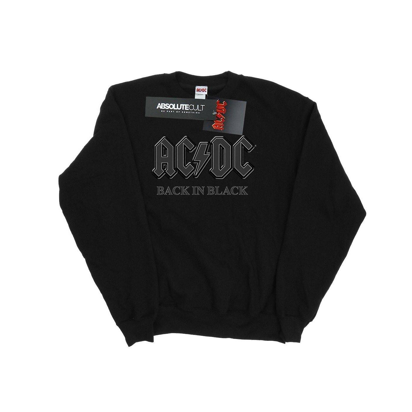 Acdc Back In Black Sweatshirt Damen Schwarz L von AC/DC