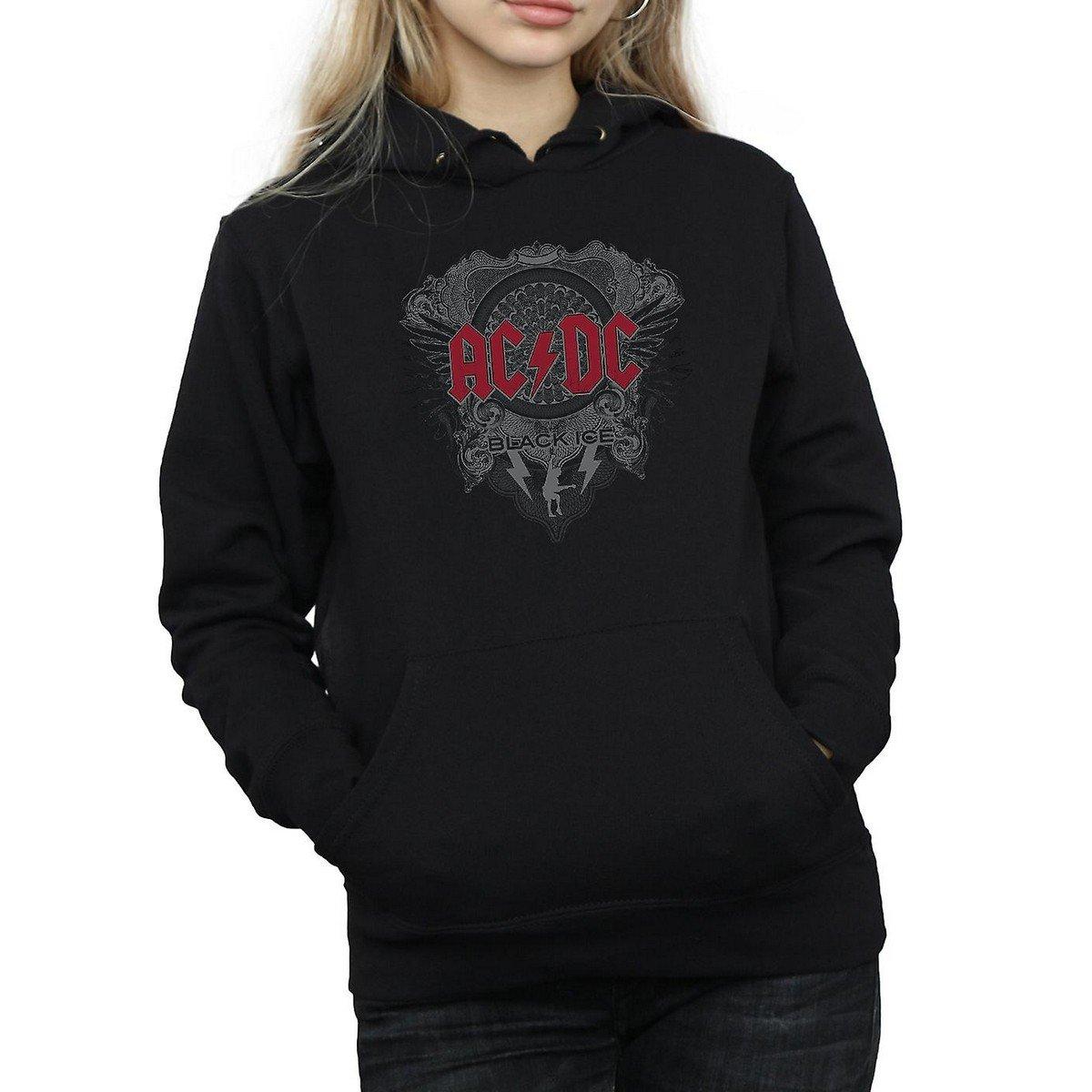 Acdc Black Ice Kapuzenpullover Damen Schwarz M von AC/DC