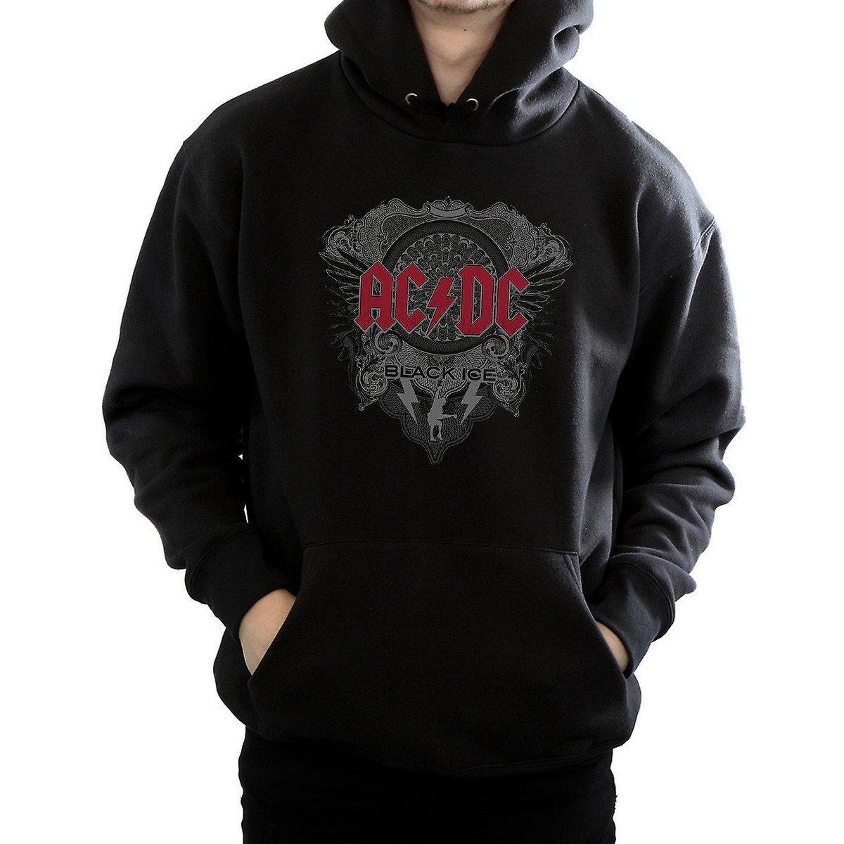 Acdc Black Ice Kapuzenpullover Herren Schwarz XL von AC/DC