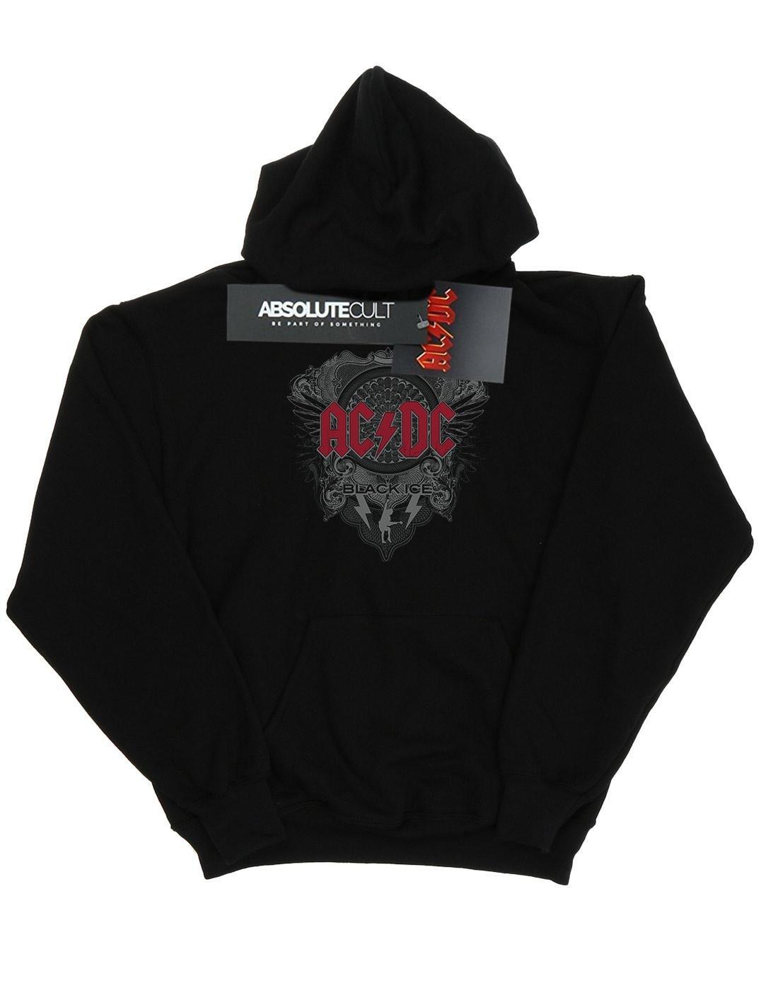 Acdc Black Ice With Red Kapuzenpullover Mädchen Schwarz 116 von AC/DC