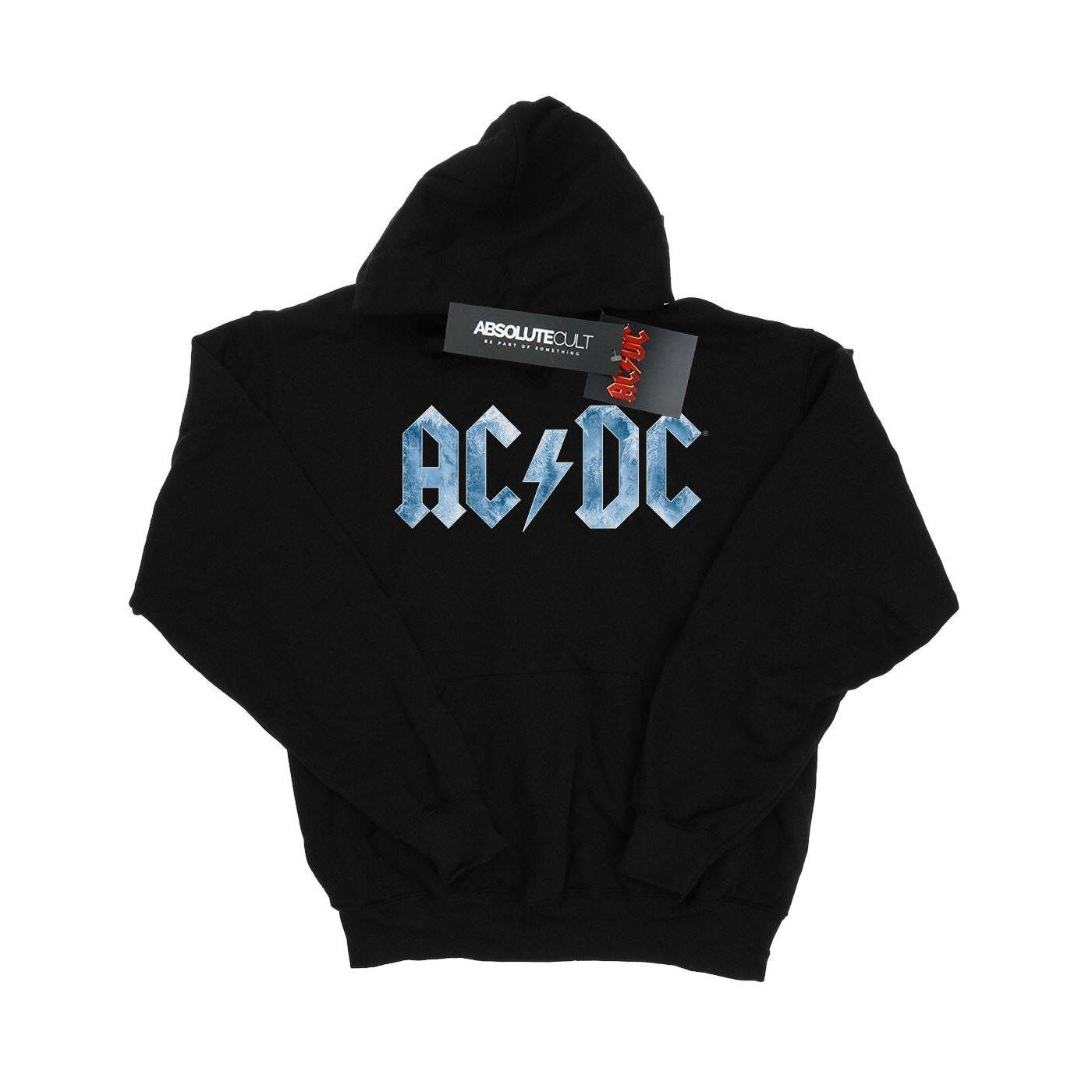Acdc Blue Ice Logo Kapuzenpullover Damen Schwarz M von AC/DC