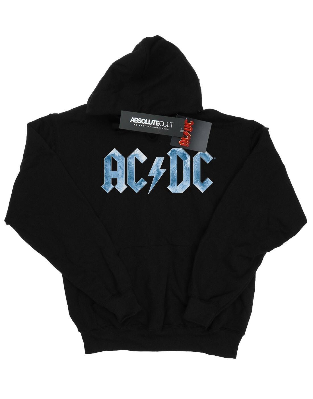 Acdc Blue Ice Logo Kapuzenpullover Jungen Schwarz 140/146 von AC/DC